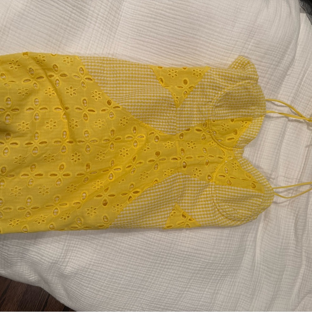 Yellow Eyelet Sundress
